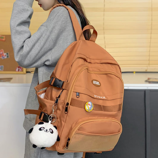 Trendy Ladies Mesh Kawaii Bag Girl Travel Book Backpack Female Laptop College Packet Teenager Fashion Women Net Nylon School Bag