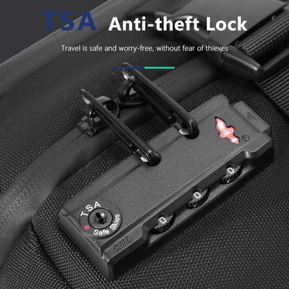 INRNN Anti Theft TSA Lock Men Backpack 15.6&quot; Laptop Backpacks Male Large Capacity Multifunction Backpack Waterproof Travel Bags