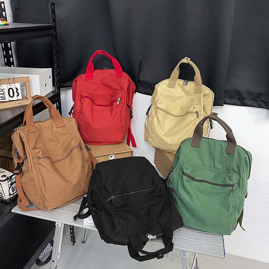 Fashion Retro Canvas Backpacks for Women Men Large Capacity Student School Bags for Women Students Shopping