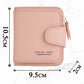 PU Leather Women Wallet Female Hasp Short Wallets Solid Color Coin Handbag For Women Fashion Multipurpose Purses Card Holder