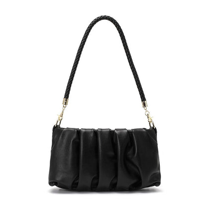 One-shoulder Underarm Bag New Trendy Niche Pleated Cloud Bag Hand-held Small Bag Women&#39;s Messenger Bag