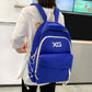 New Fashion Letters Embroidery Women Backpack Female Inclined Zipper Nylon Travel Bag Teenage Girl Multi-pocket Schoolbag Preppy