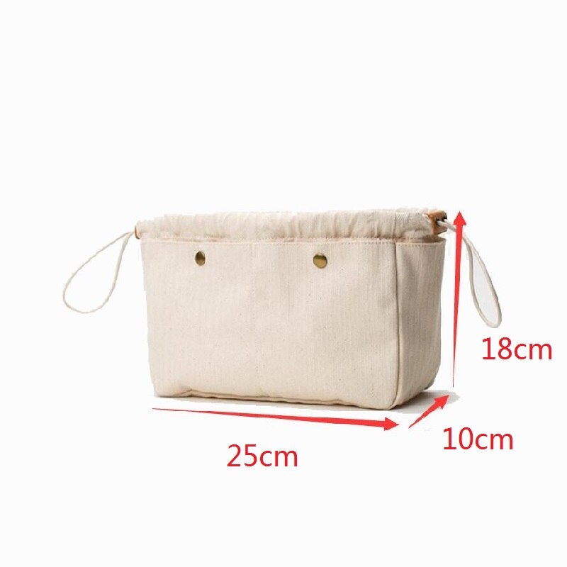 Soft Canvas Handbag Organizers Purse Liner Bag, Sturdy Purse Insert Organizer Bag Fit for Designer Brand Large Capacity Tote Bag