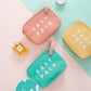 PURDORED 1 Pc Candy Color Women Cosmetic Bag TPU Waterproof Zipper Makeup Bag Travel Makeup Organizer Washing Toiletry Pouch