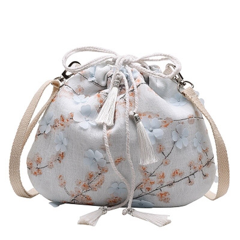 Chinese Style Fairy Wallet Hanfu Embroidery Ancient Style Messenger Bag New Fashion Female Bag Spring and Summer Small Bag