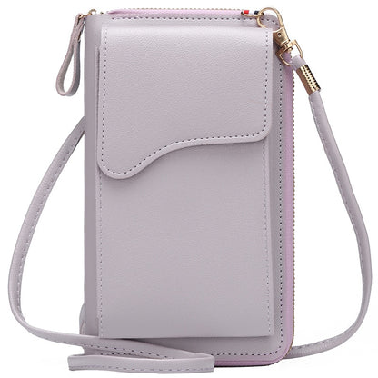 Women&#39;s Small Crossbody Shoulder Bags PU Leather Female Cell Phone Pocket Bag Ladies Purse Card Clutches Wallet Messenger Bags