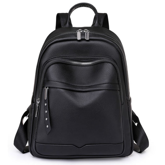 Women Fashion PU Leather Backpack Female Teenager Large Capacity School Bag Lady Travel Shopping Rucksack Student Class Bagpack