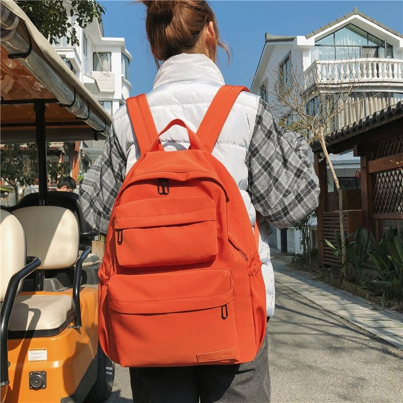 New Arrive Women Casual Nylon Backpack Large School Bags For Teenage Girls Waterproof Backpack Travel Bags Laptop Backpack