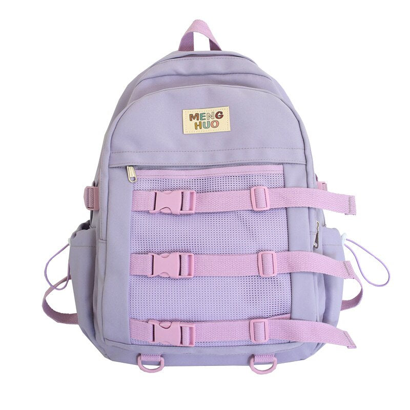 High Quality Women Travel Backpack Waterproof Nylon Laptop Bags Kawaii Large Capacity Female Schoolbag for Teenage Girls Bookbag