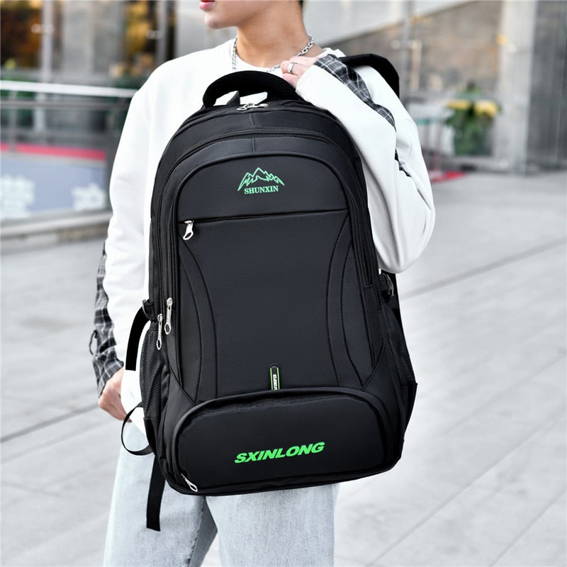 Men&#39;s Fashion Backpack Male Laptop Bag 14/15.6/17 Inch Large Capacity Travel Back Pack Youth Daily Commuter Waterproof School Ba