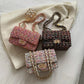 Fitshinling Fashion Streetwear Vintage Handbag Wool Chain Small Women's Bag