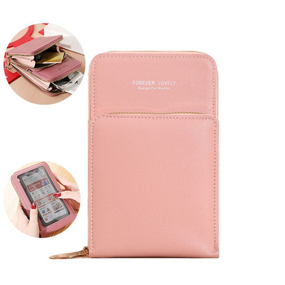 Handbags Women Bag Female Shoulder Bag Messenger Bag Large-capacity Mirror Touch Screen Mobile Phone Bag Wallet Card Case