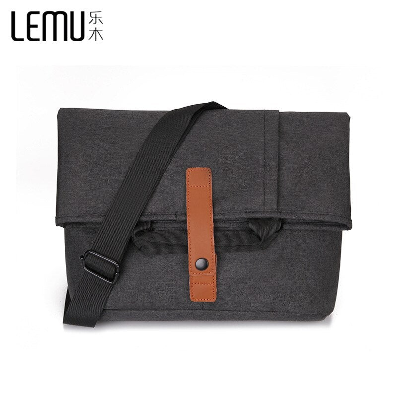 Cross Body Bags Men Sling Canvas Bag Fashion Vintage Leather Business Casual Travel Messenger Bag Shoulder Bag Casual Bag