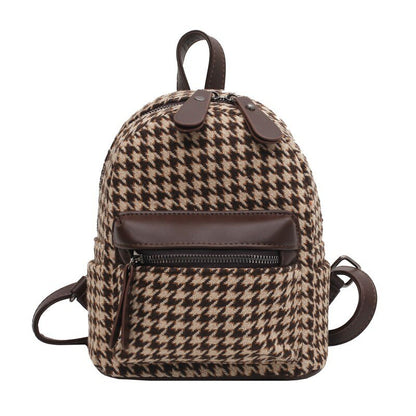 Fashion Backpacks Trendy Cool Backpacks for Women Large Capacity Leisure Bags Temperament Luxury Designer Bag New Plaid BookBag