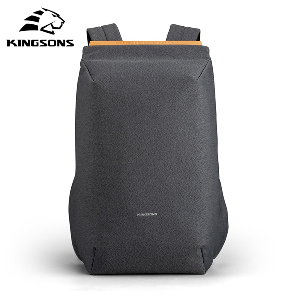 Kingsons 15.6&#39;&#39; New Waterproof Backpacks USB Charging School Bag Anti-theft Men And Women Backpack For Laptop Travelling Mochila