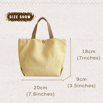 Popular Small Square Bag Women's Cotton Linen Corduroy Handbag Various Styles, Leisure, Simple and Easy Matching Bags for Women