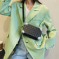 Original minimalist design pu women soft mini handbag fashion luxury square neutral shoulder bag