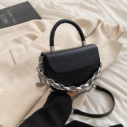 HOCODO Fashion Pu Leather Handbag Summer Solid Color Shoulder Bag Female Small Flap Crossbody Bag Women Chain Ladies Phone Bag