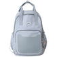 EST Solid color Waterproof Nylon Multi-pocket Portable Handbag Casual School Backpack for Girls Schoolbag Female Travel Mochila