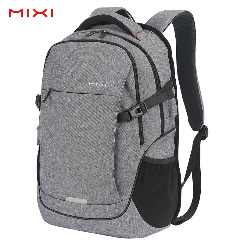 Mixi Ergonomic Design Men Travel Backpack Big Capacity Women School Bag Fit for 15.6&quot; Laptop