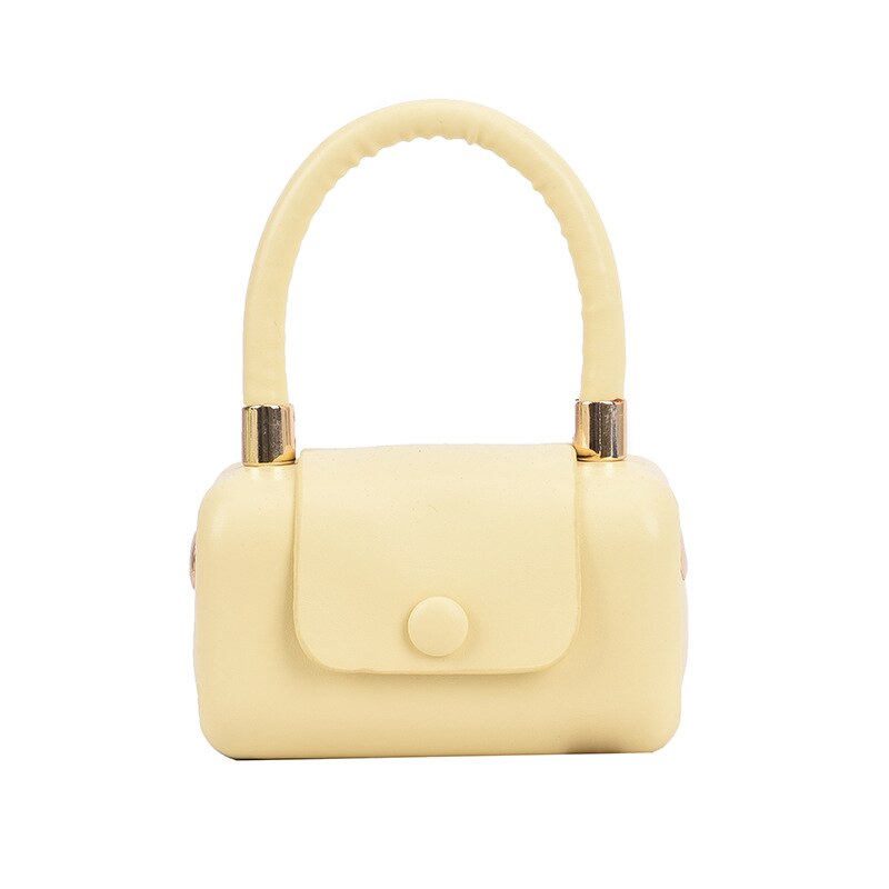 High Quality Box Leather Crossbody Shoulder Bags for Women Fashion Designer Simple Handbags Solid Color Messenger Bag