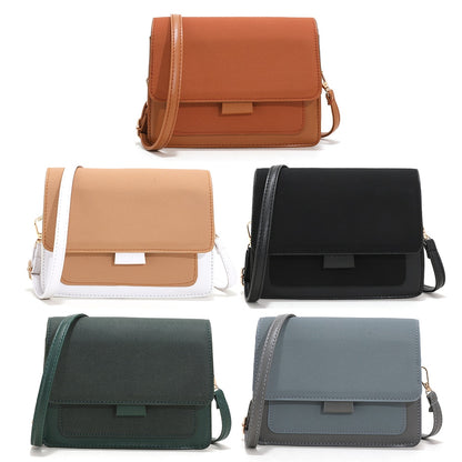 Vintage Messenger Bag for Women PU Leather Handbags Casual Small Flap Leather Bag for Women Handbags