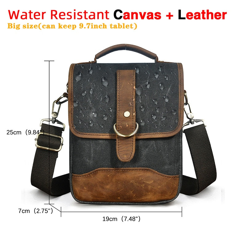 Original Leather Male Design Casual Shoulder messenger bag cowhide Fashion 8&quot; Tote Crossbody Mochila Satchel bag For Men 143-g