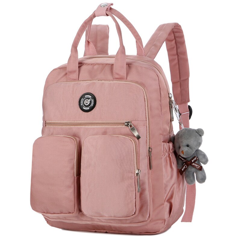 Women Backpacks Multi-Pocket Nylon School Fashion Backpacks for Student Female Girls Kawaii Laptop Book Pack