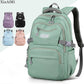 Women&#39;s Backpack Fashion Solid Color Backpack Teenage Girls School Shoulder Bag Waterproof Nylon Bagpack