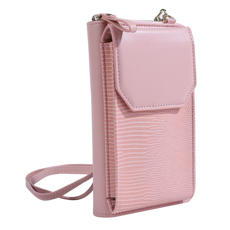 Women Wallets Touch Screen Mobile Phone Bag For Female Mini Card Holder For Key Coin Purse Vertical Crossbody Money Bags