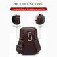 SCHLATUM Men Genuine Leather Waist Pack Fashion Vintage Belt Pouch Multifunction Travel Phone Pouch Bag