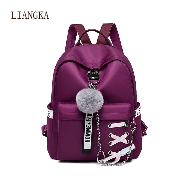 Women&#39;s Oxford Backpacks Waterproof Female Backpack Fashion Teenage Girls School Bags Retro Travel Backpack Girl Book Bag