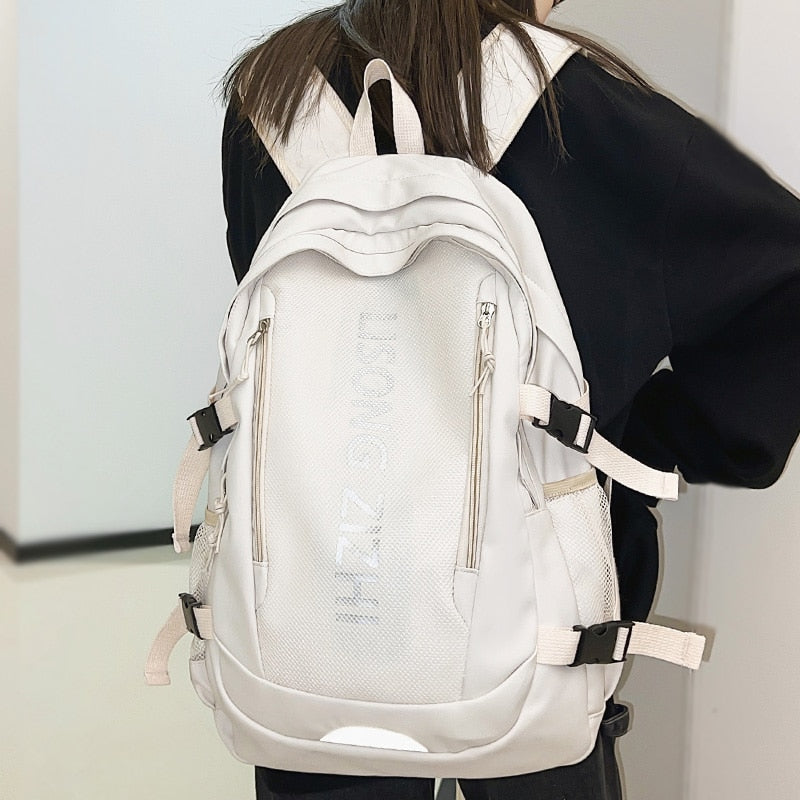 Men Women Waterproof Travel Mesh Backpack Ladies Male High Capacity Book Bag Laptop College Backpack Fashion Boy Girl School Bag