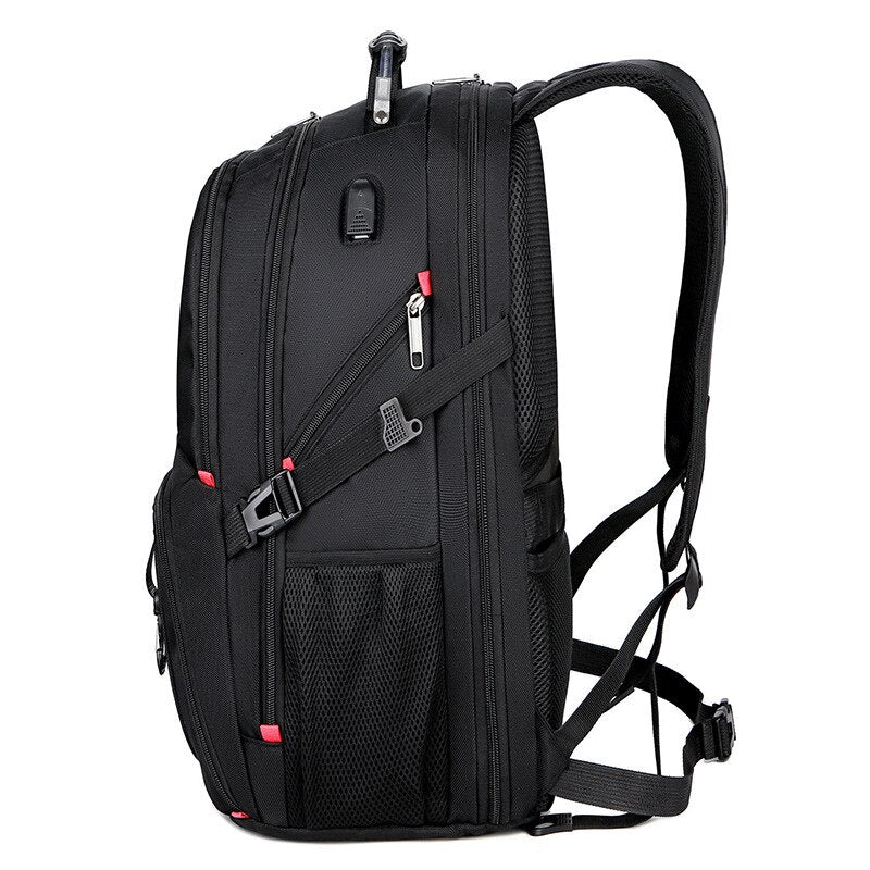 Crossten Swiss-Multifunctional 17&quot; Waterproof Laptop Backpack Men USB Charging Travel bag Rucksack Male School Bag Mochila