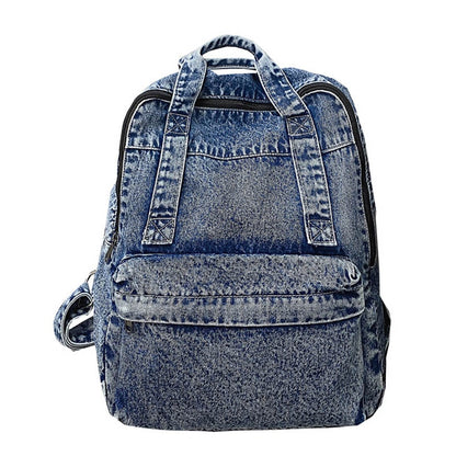 Fashion Denim Backpack Canvas Women Backpacks Large capacity Shoulder Bag For Teenager Student School Bag New Travel Rucksack