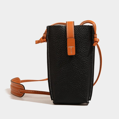 Genuine Leather Women&#39;s Shoulder Bag Fashion Trend Mobile Phone Bag Ladies Messenger Bag Simple Crossbody Bag With Card Holder