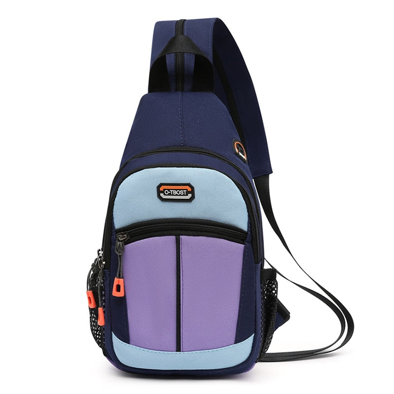 Fengdong small crossbody bags for women messenger bags casual sling chest bag female mini travel bag sport backpack shoulder bag