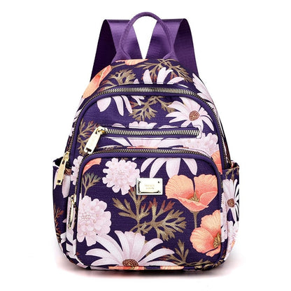 Fashion Women Soft Nylon Small Backpack Designers Brand Multifunction Solid School Bags for Teenage Girls Mochila Feminina