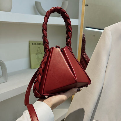 MABULA Fashion Luxury Design Women Shoulder Bags Small Bucket Totes Geometric Chic Handbags High Quality Crossbody Bag New Purse