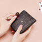 MashaLanti Women Wallet Vintage Luxury Small Mini Card Holder with Coin Pocket Zipper Short Female Purse