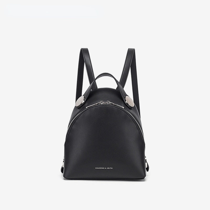 New High Quality Fashion Leisure Buckle Luxury Backpack Teenage One Shoulder Handbag Trend Half Round Backpack Casual Schoolbag