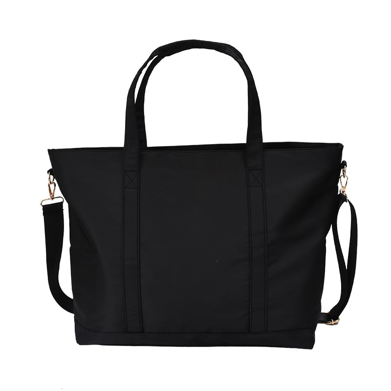 Large Capacity Shoulder Handbag Nylon Leisure Travel Bag Waterproof Fitness Cosmetic Storage Printed Casual Ladies Handbag