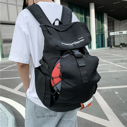 Fashion Basketball Large-Capacity Backpack Student School Backpack Men Unisex Travel Simple Casual Black Fitness Backpacks Women