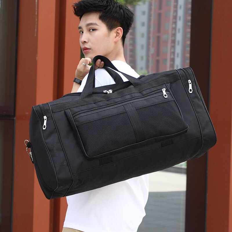 Large Capacity Travel Bags For Man Fashion Multifunction Unisex Luggage Bag Casual Sport Gym Bag Multiple Pockets Duffle Handbag
