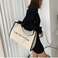 Fashion Letters Large Capacity Tote Bag Designer Canvas Women Shouler Bags Simpler Lady Handbags Big Shopper Purse Travel Bag
