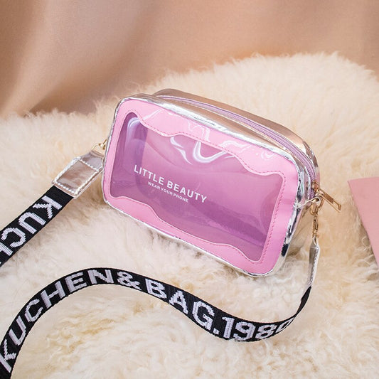 Trend Women&#39;s Shoulder Bag Summer Transparent Jelly Bag Female Beach Crossbody Bags Candy Color Ladies Handbags Girls Purse