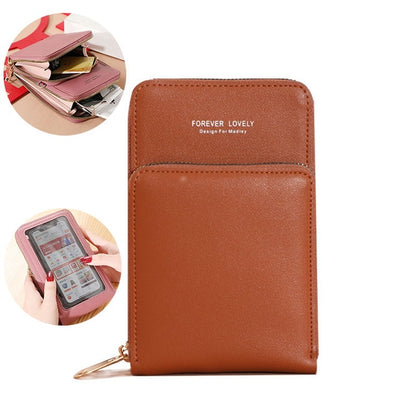 Handbags Women Bag Female Shoulder Bag Messenger Bag Large-capacity Mirror Touch Screen Mobile Phone Bag Wallet Card Case