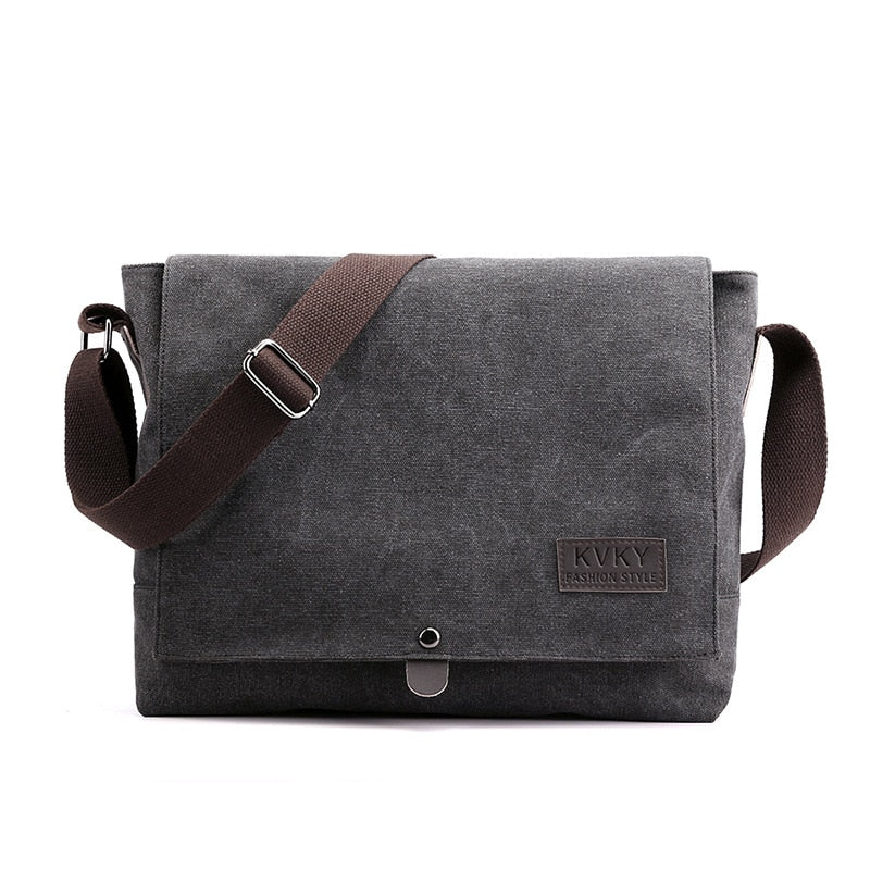 Men&#39;s Canvas Crossbody Shoulder Messenger Bags Man New Fashion Cross Body Bag Casual Solid Multi Function Portable Male Bag