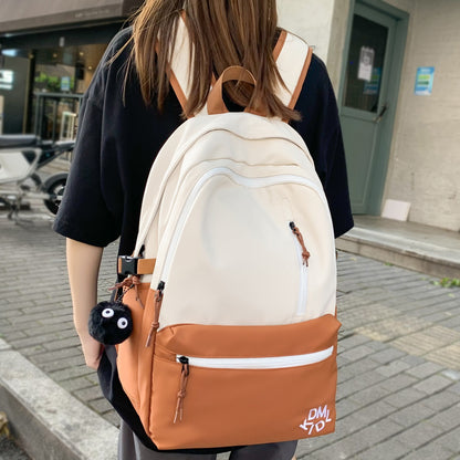 Ladies Trendy High Capacity Leisure Book Bag Female Laptop College Backpack Girl Travel School Bags Fashion Women Backpack Nylon