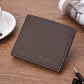 New Men&#39;s Wallet Fashion Smooth Soft Leather Cross-section Multi-function Wallet Tide Short Men&#39;s Wallet Quality Assurance